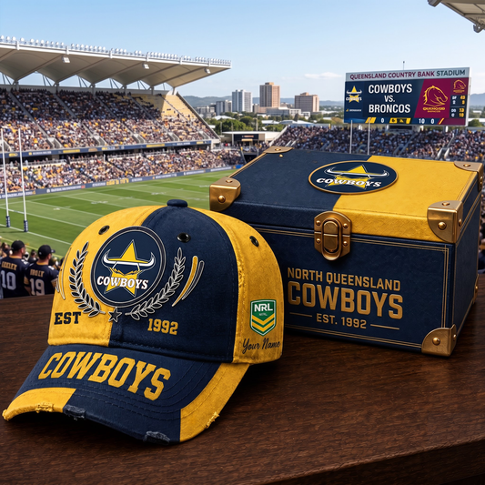 Premium NRL NQC Vintage Heritage Distressed Cap V2