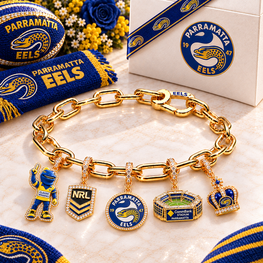Premium NRL PE Game Day Gold Charm Bracelet V5