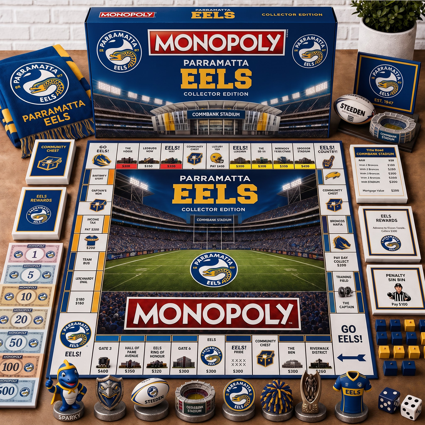 Premium NRL PE Monopoly Collector’s Edition Board Game