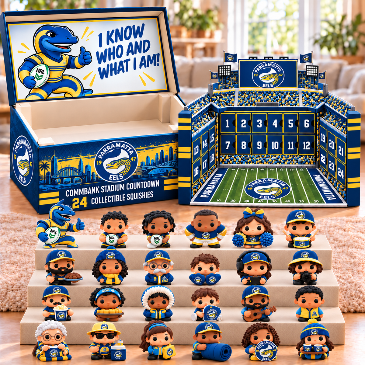 Premium NRL PE Stadium Squishy Advent Calendar V8
