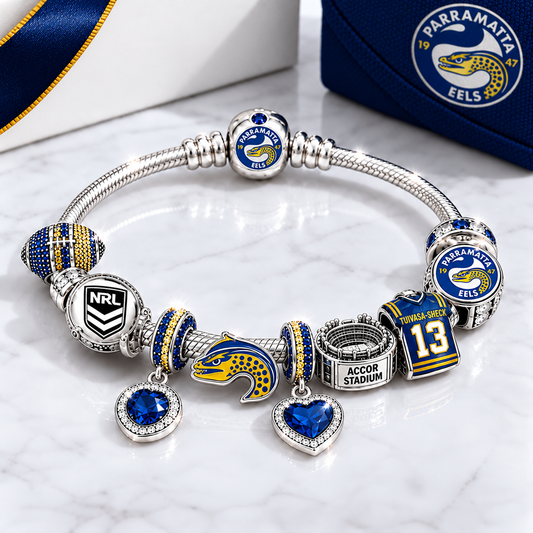 Premium NRL PE Team Spirit Charm Bracelet V8
