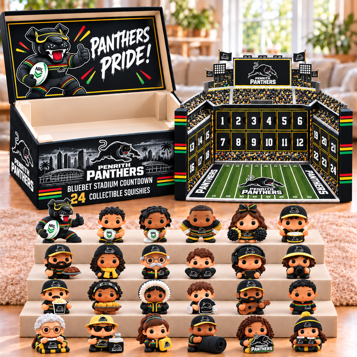 Premium NRL PP Stadium Squishy Advent Calendar V8