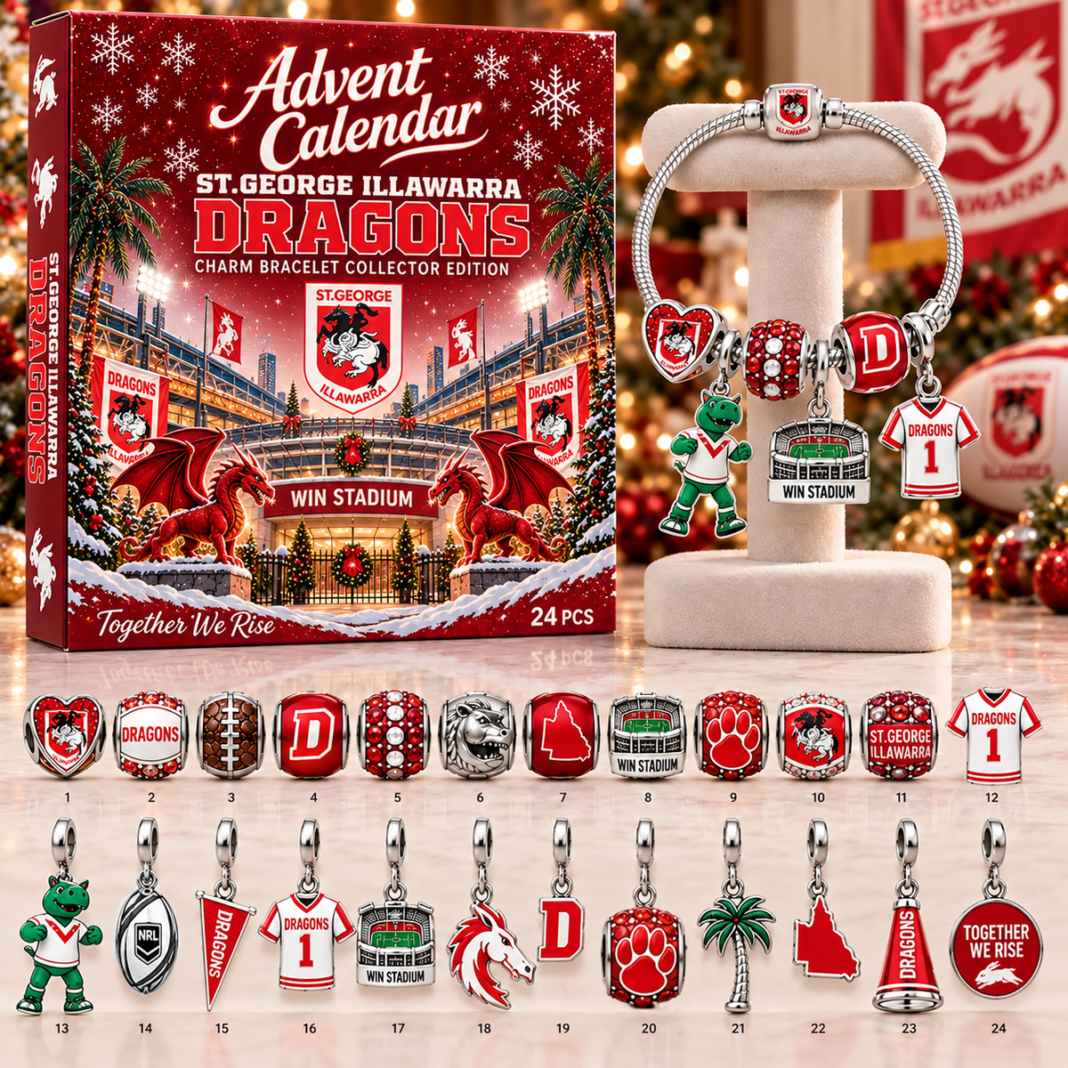 Premium NRL SGID Advent Calendar Charm Bracelet Set V5