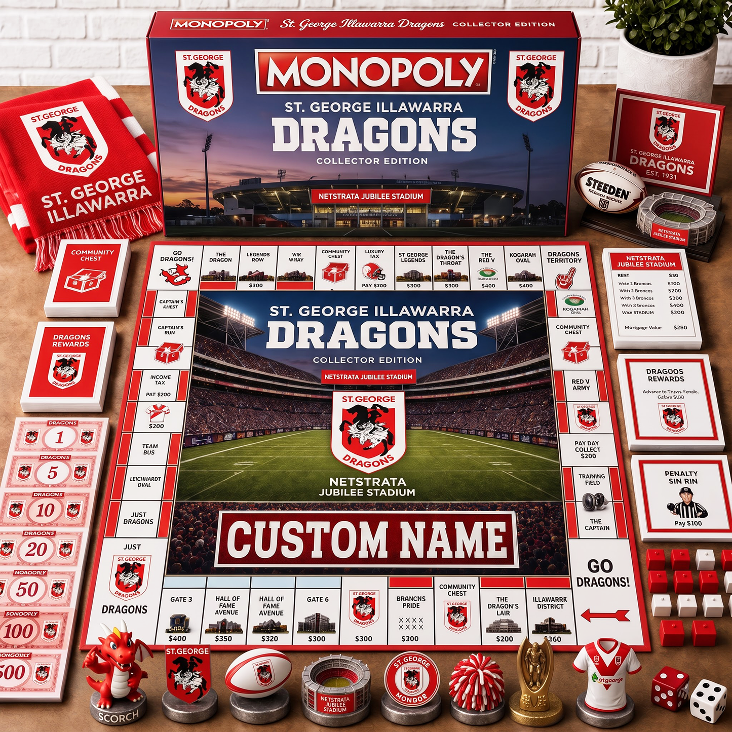 Premium NRL SGID Collector’s Edition Board Game Custom name