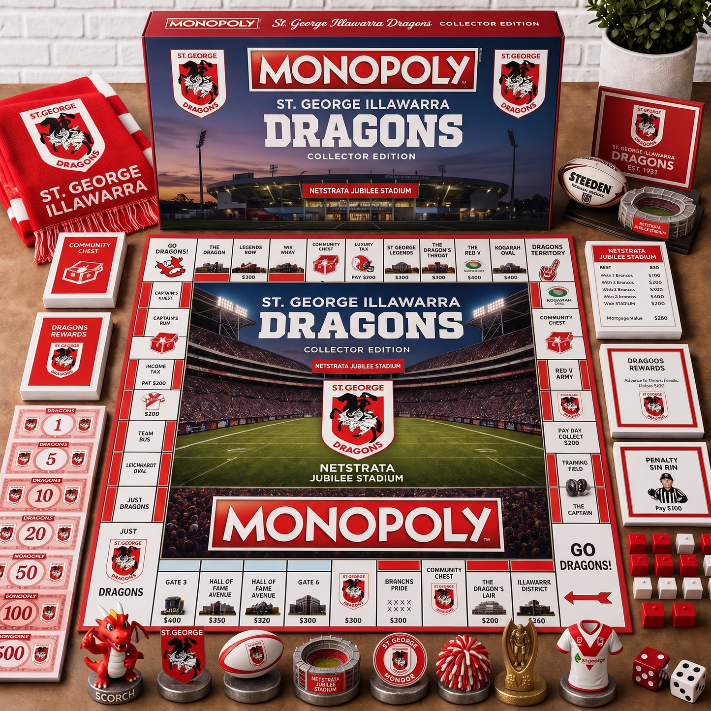 Premium NRL SGID Monopoly Collector’s Edition Board Game