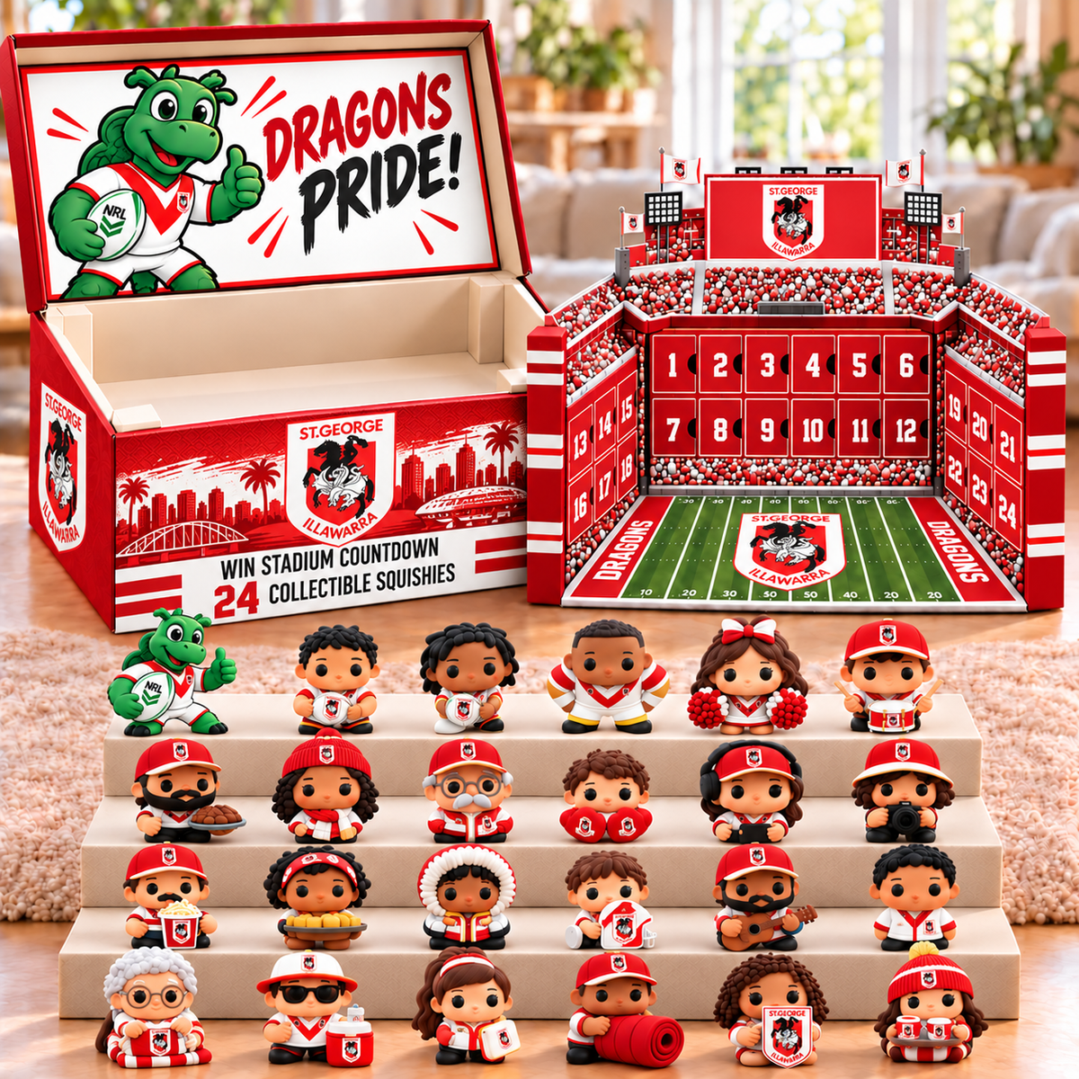 Premium NRL SGID Stadium Squishy Advent Calendar V8