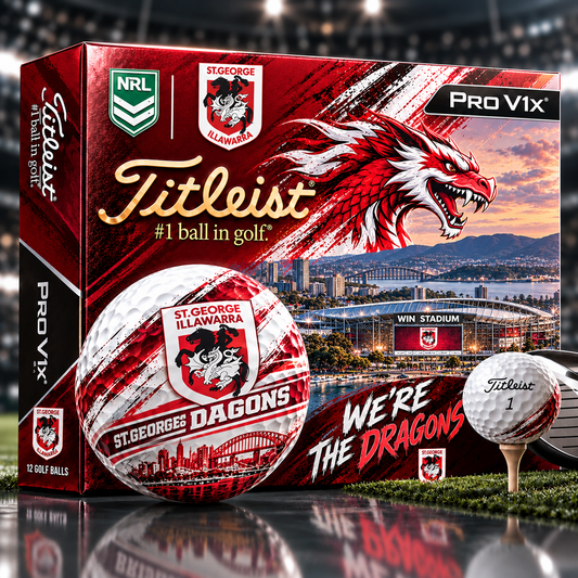Premium NRL SGID x Titleist Pro V1 Skyline & Stadium Golf Balls Set