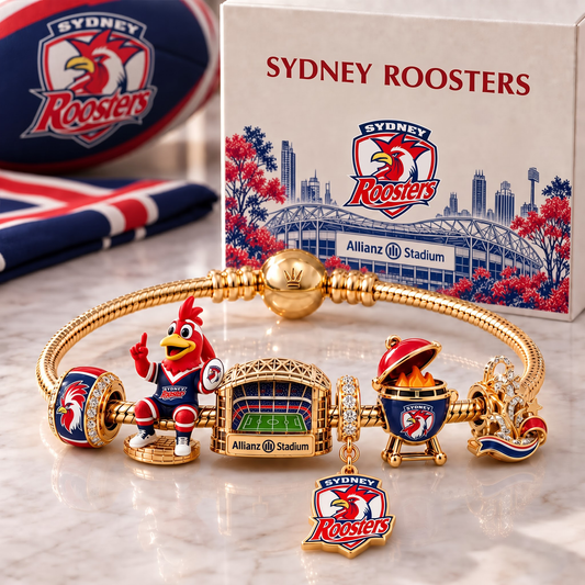 Premium NRL SR Heritage Gold Charm Bracelet Set V3