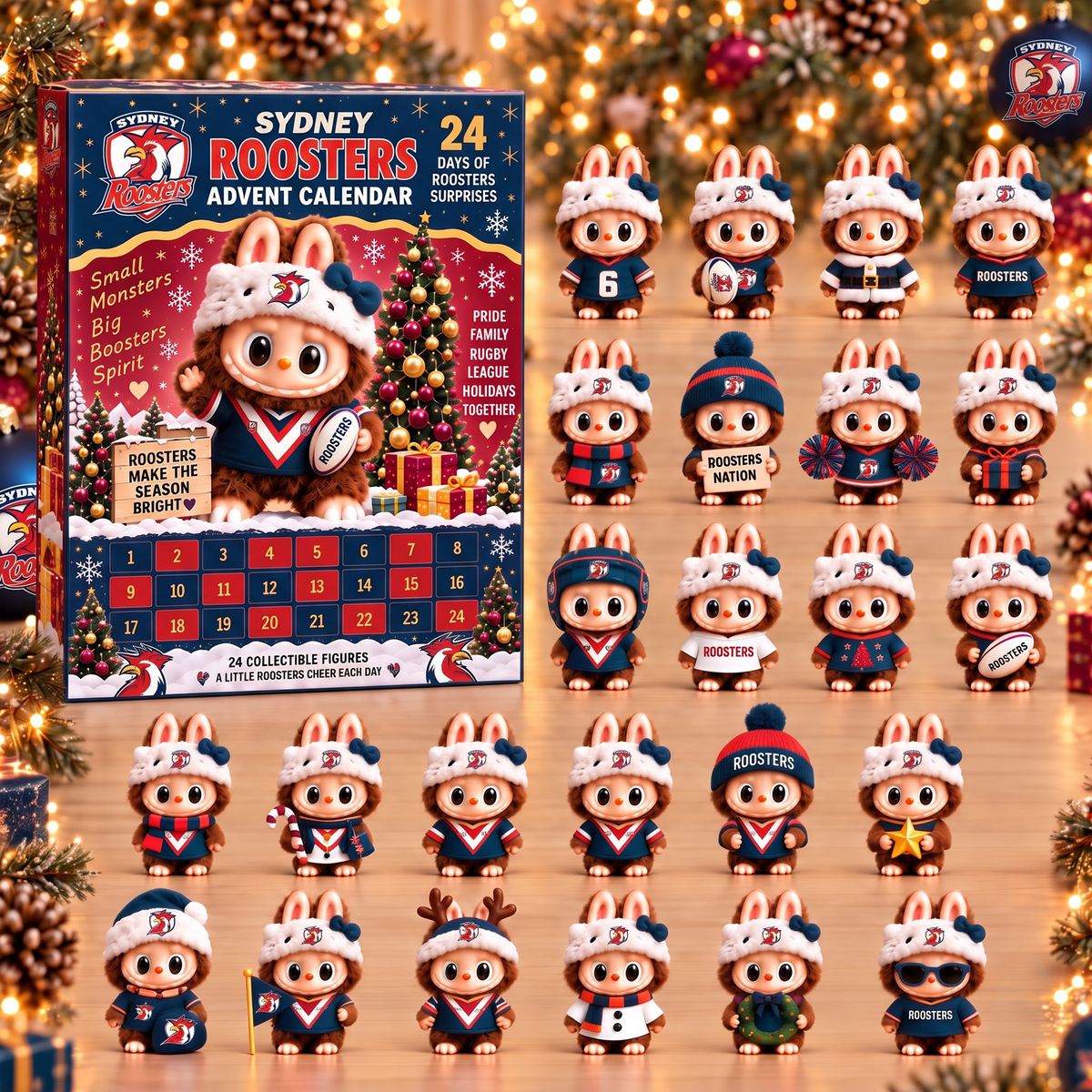Premium NRL SR x Labubu Christmas Avent Calendar V7