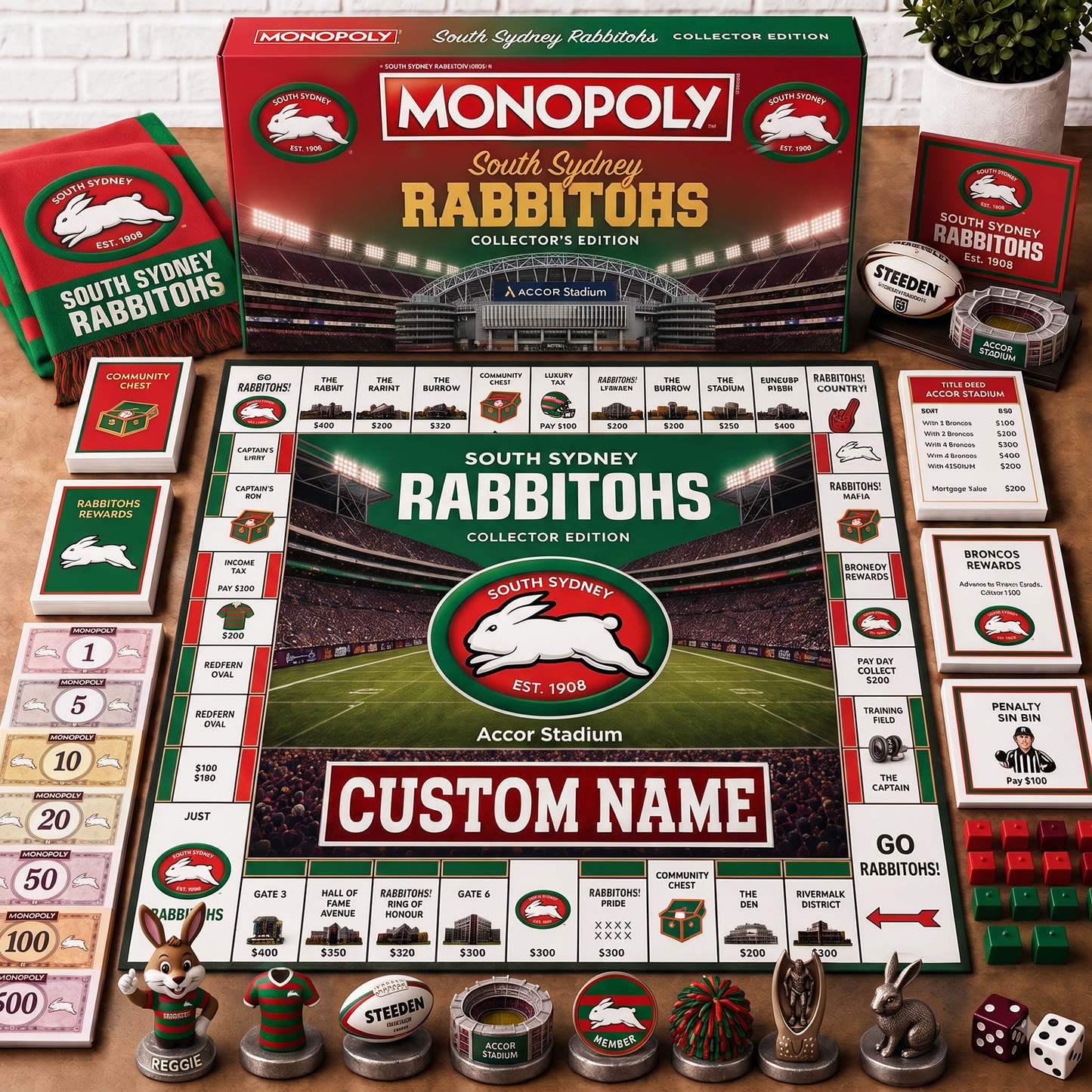 Premium NRL SSR Collector’s Edition Board Game Custom name