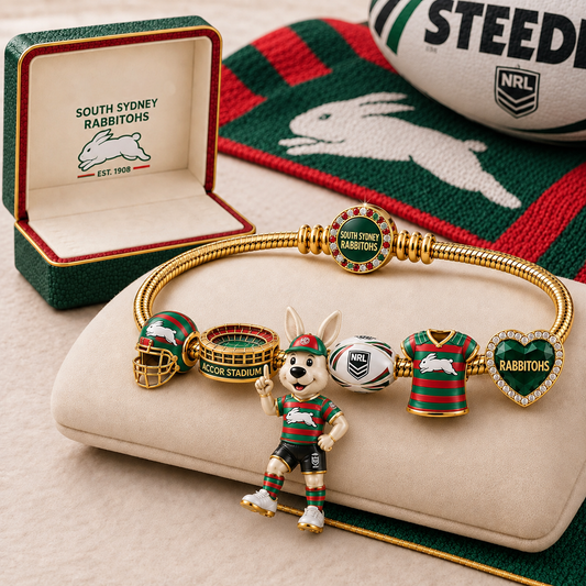 Premium NRL SSR Gold Charm Bracelet Set