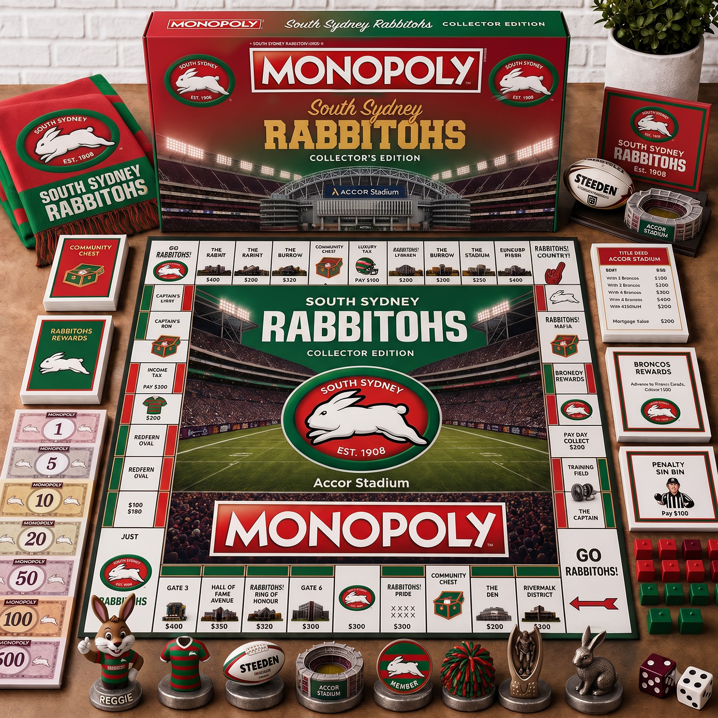 Premium NRL SSR Monopoly Collector’s Edition Board Game