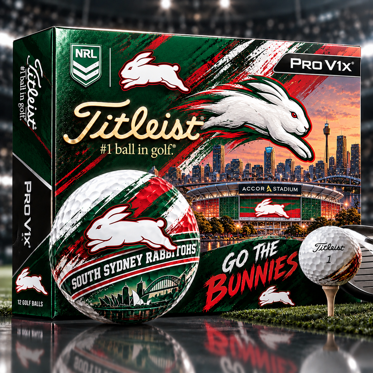 Premium NRL SSR x Titleist Pro V1 Skyline & Stadium Golf Balls Set