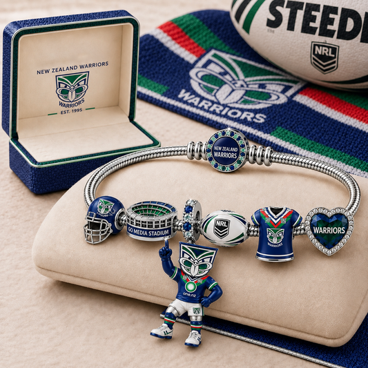 Premium NRL WAR Gold Charm Bracelet Set