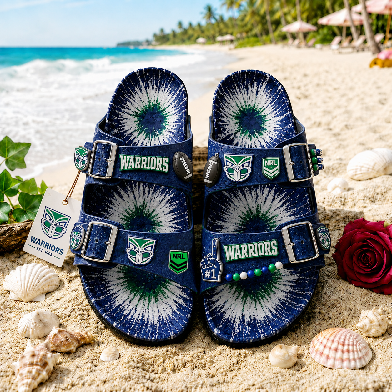 Premium NRL WAR Summer Splash Birkenstocks Shoes