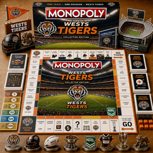Premium NRL WT Game Night Monopoly Collector’s Edition Board Game V5