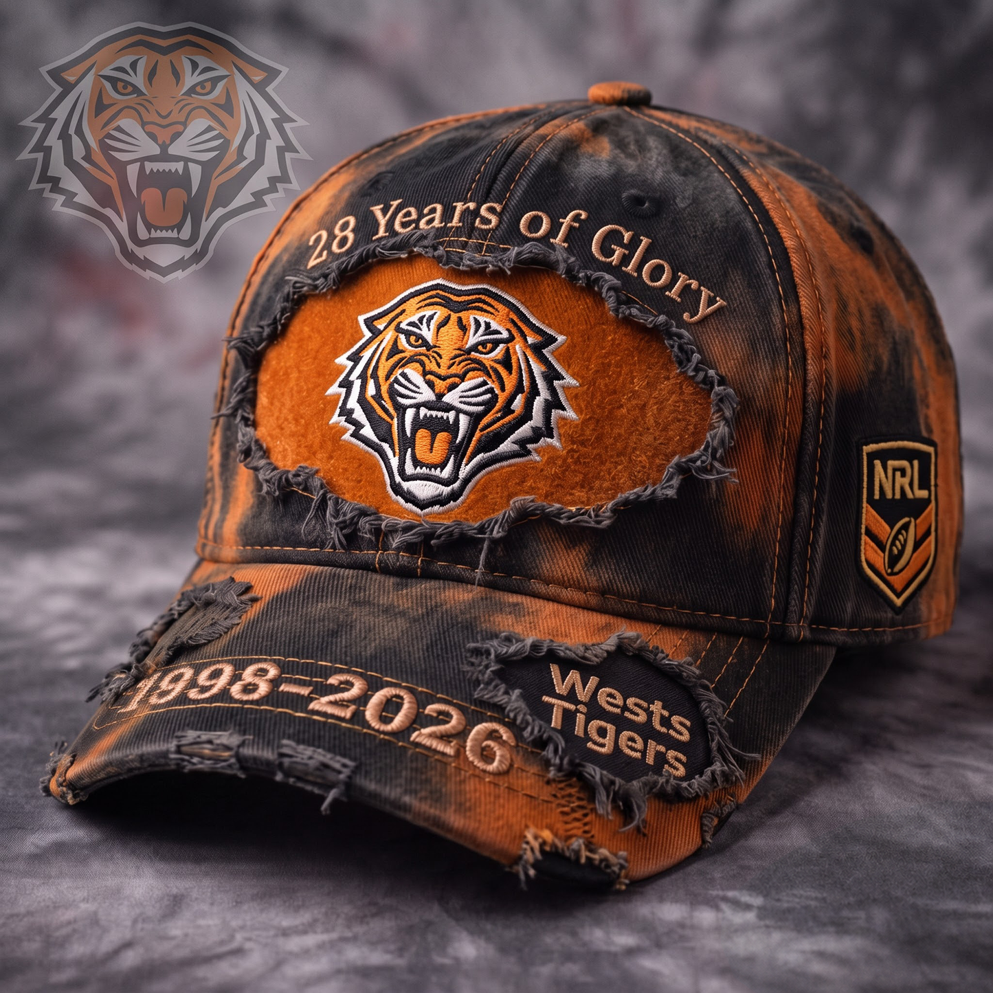 Premium NRL WT Glory Vintage Distressed Embroidered Cap