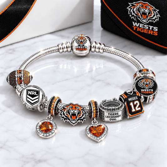 Premium NRL WT Team Spirit Charm Bracelet V8
