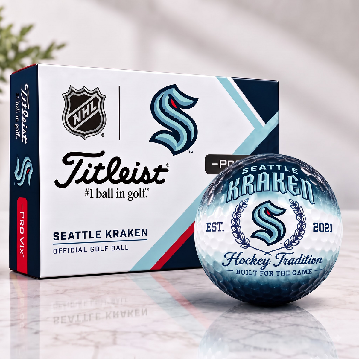 SEA X Custom NHL Football Tradition Golf Ball Set