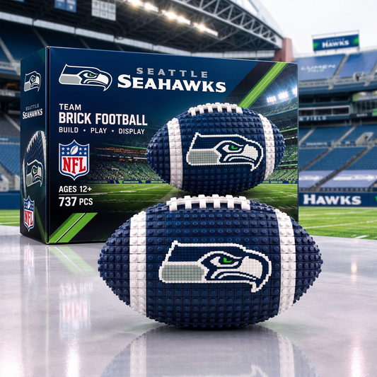 SEA X NFL Team Brick Football Building Set 3D Bricks Collector Model
