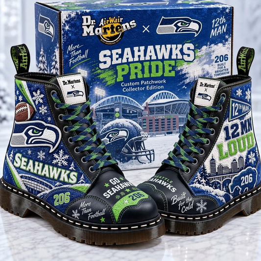 SEA X Premium NFL Leather Lace-Up Boots
