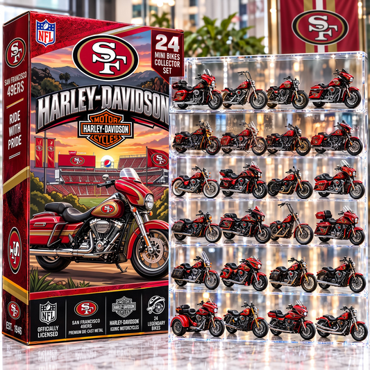 SF X NFL 24-Day Countdown Blink Box Cruiser Motorcycles Set