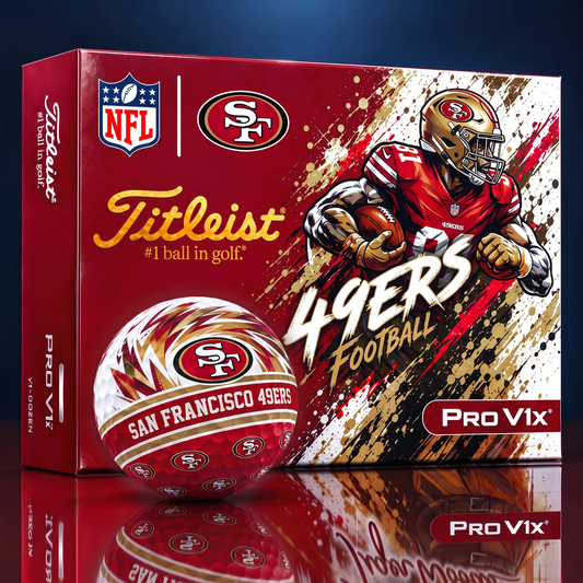 SF x Custom NFL Dynamic Paint Splatter Golf Balls