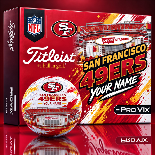 SF x Personalized NFL Team Home Stadium Edition Golf Balls Set