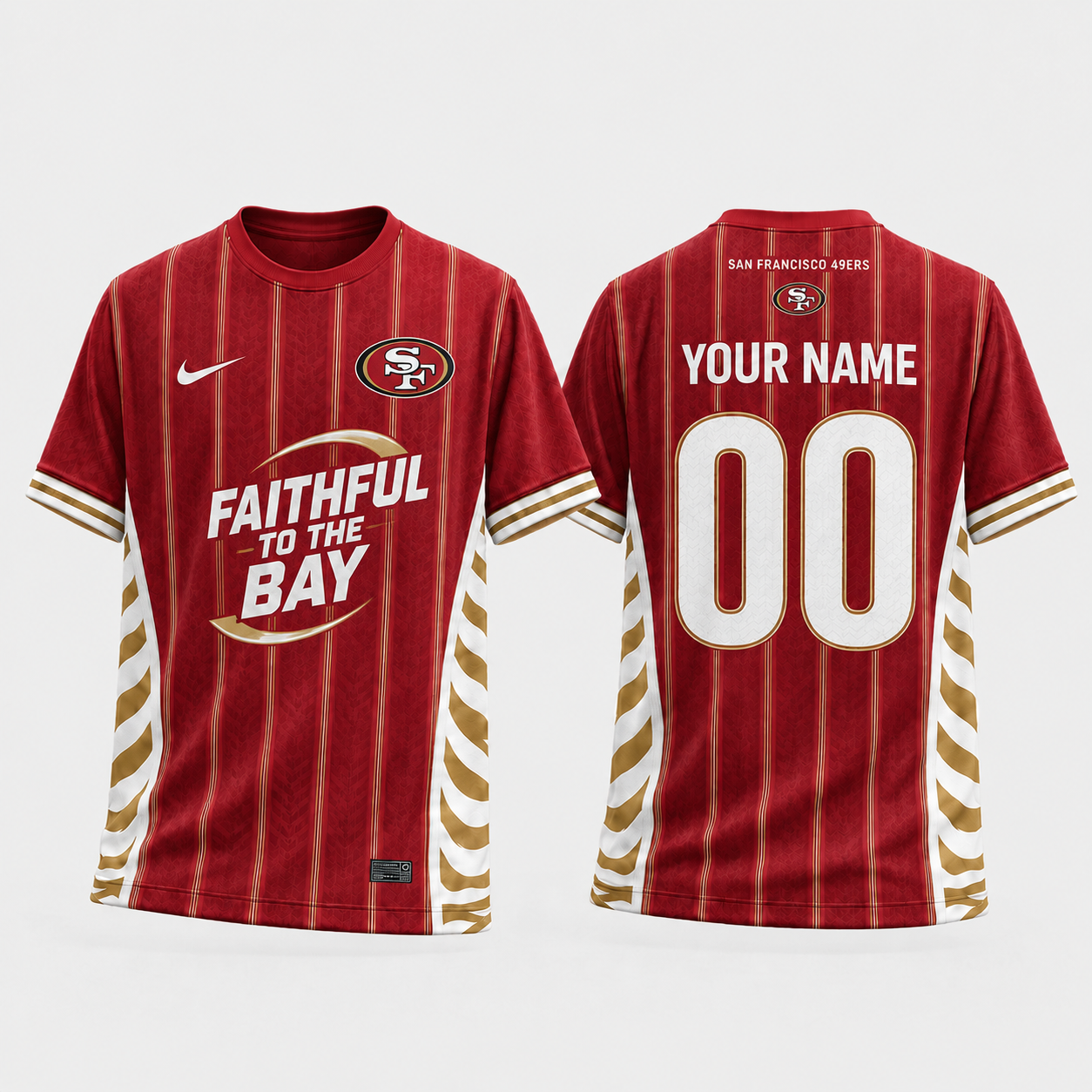 SF49 x NFL Personalized T-Shirt for Football Fans