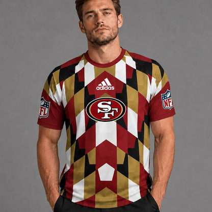 SF49 x NFL Premium Geometric Fan Performance T-Shirt
