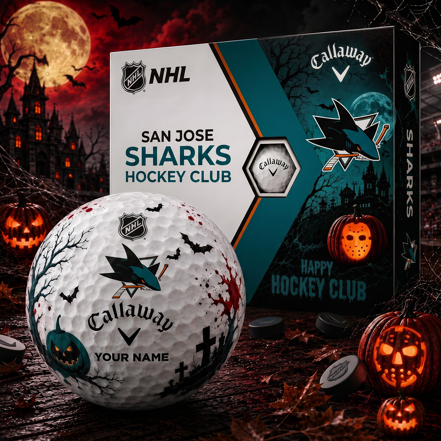 SJS X Premium NHL Halloween Golf Ball Limited Edition