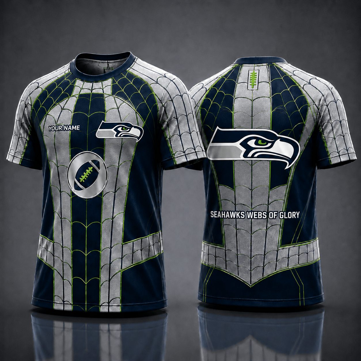 SS NFL x Spider Personalized T-Shirt – Premium Limited Edition Gift for Football Fans