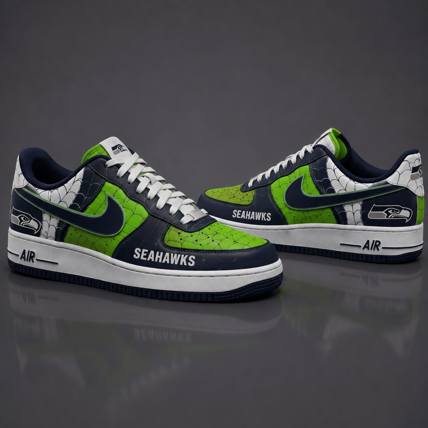 SS NFL x Spider Premium AF1 Sneakers Limited Edition Gift for Football Fans