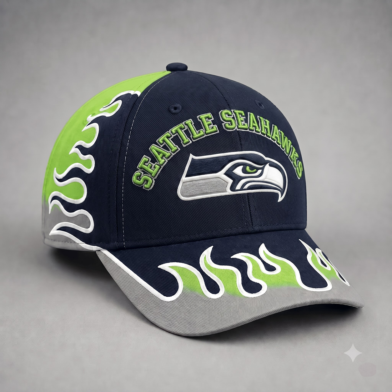 SS Premium NFL Flame Curved Brim Baseball Cap