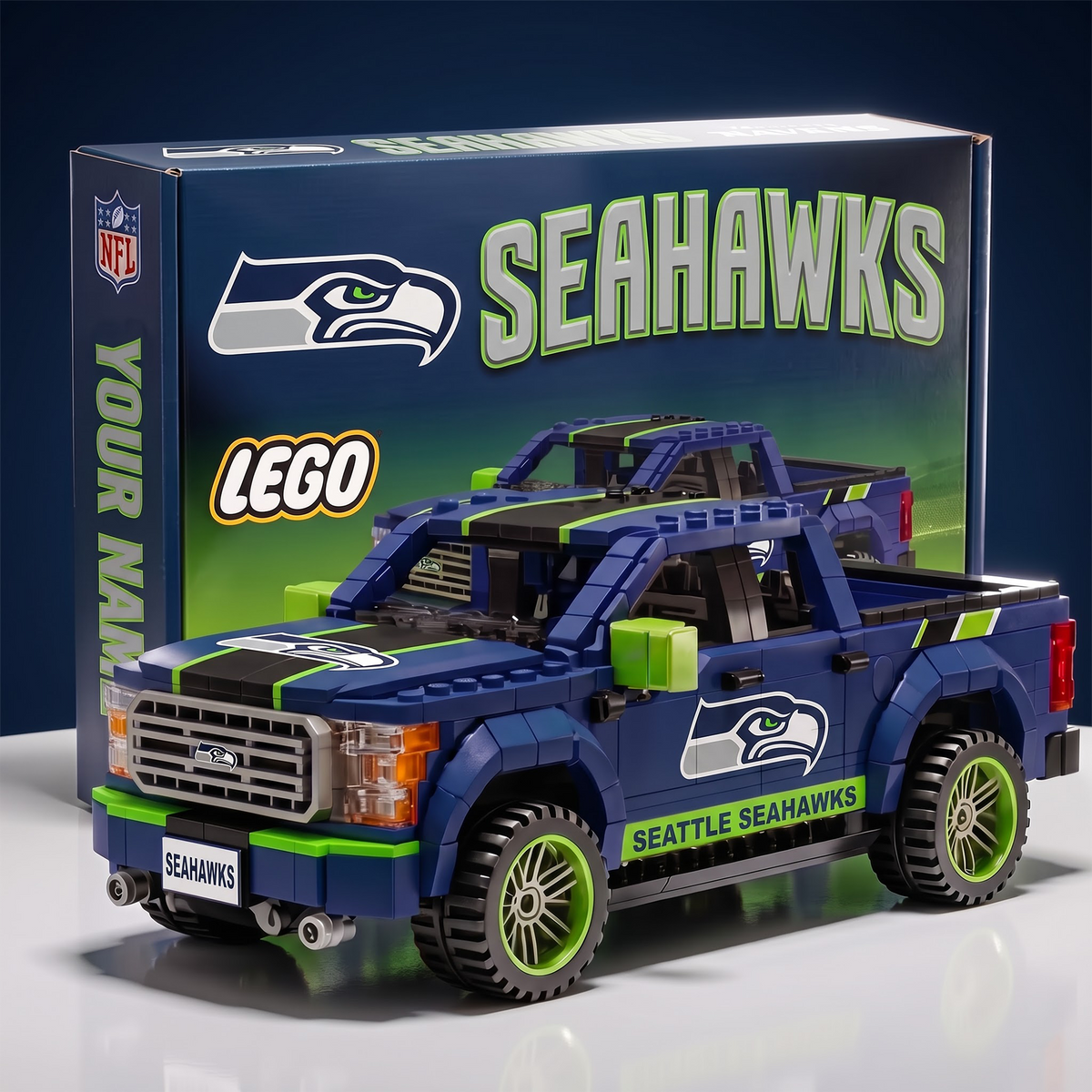 SS x NFL IN-HOUSE CRAFTED PICKUP TRUCK BUILDING BLOCK SET