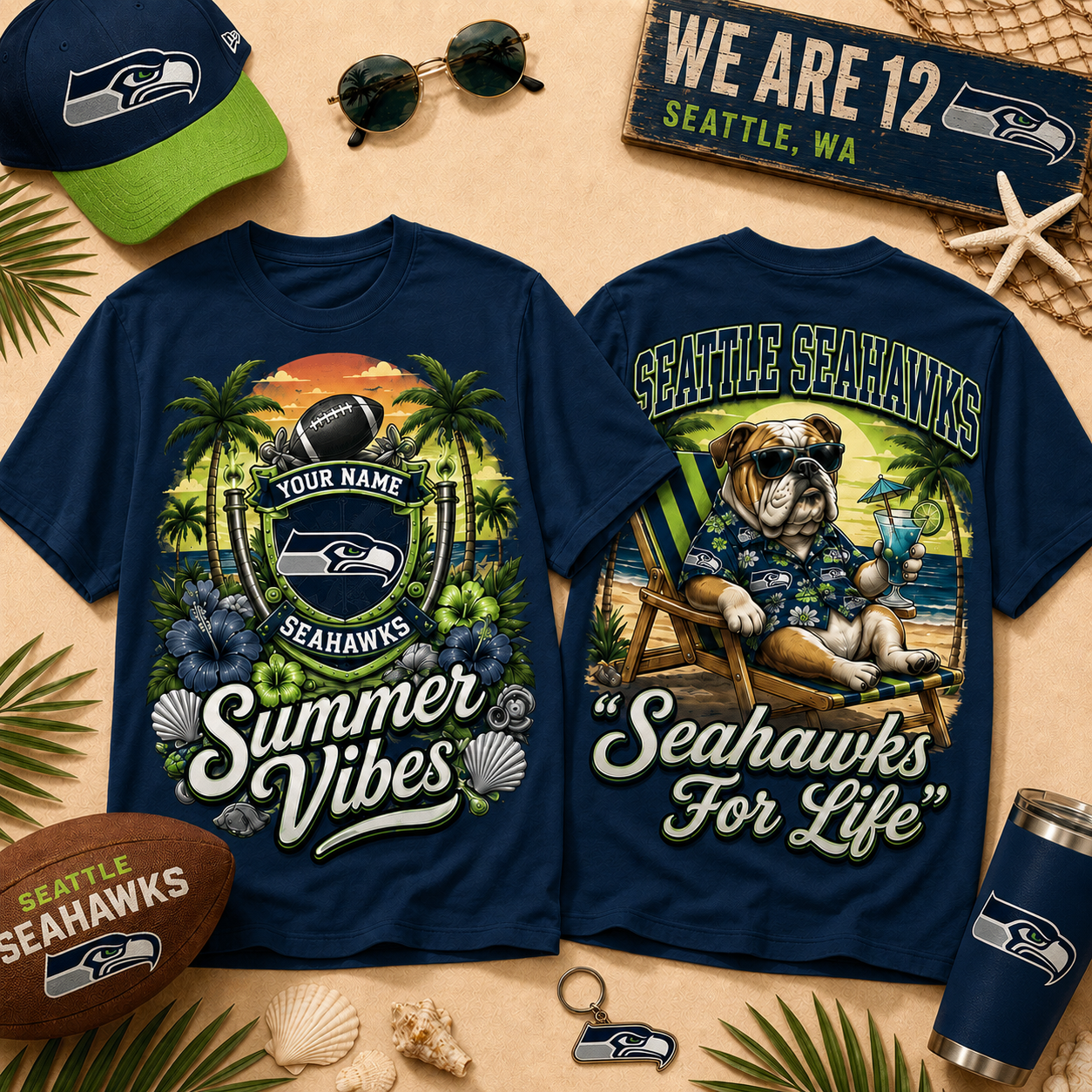 SS x NFL Summer Tshirt Funny Dog Custom Any Name Gifts