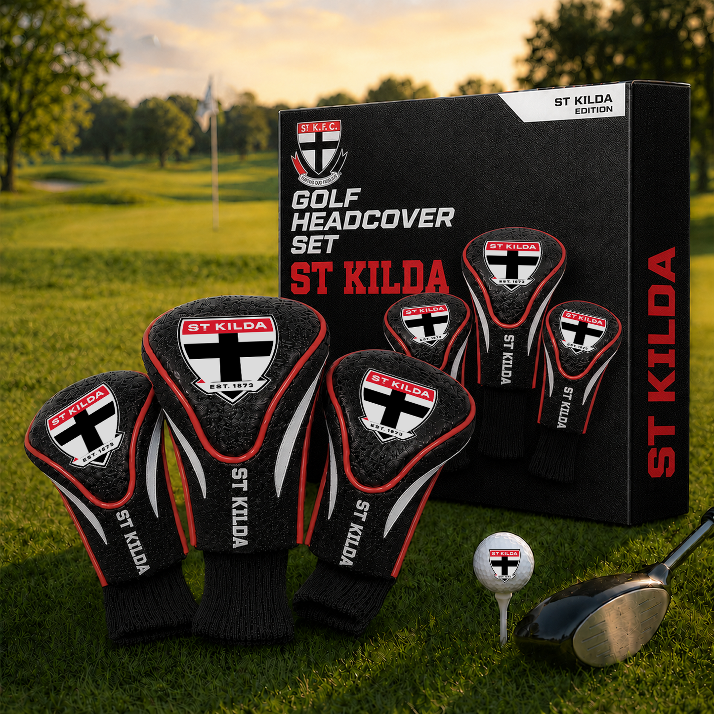 STK Team Golf AFL 3-Pack Contour Sock Headcovers