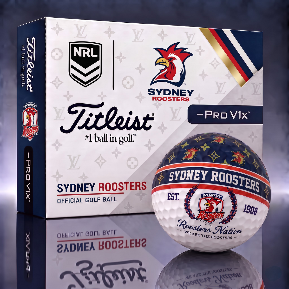 SYD X Custom NRL Football Tradition Golf Ball Set
