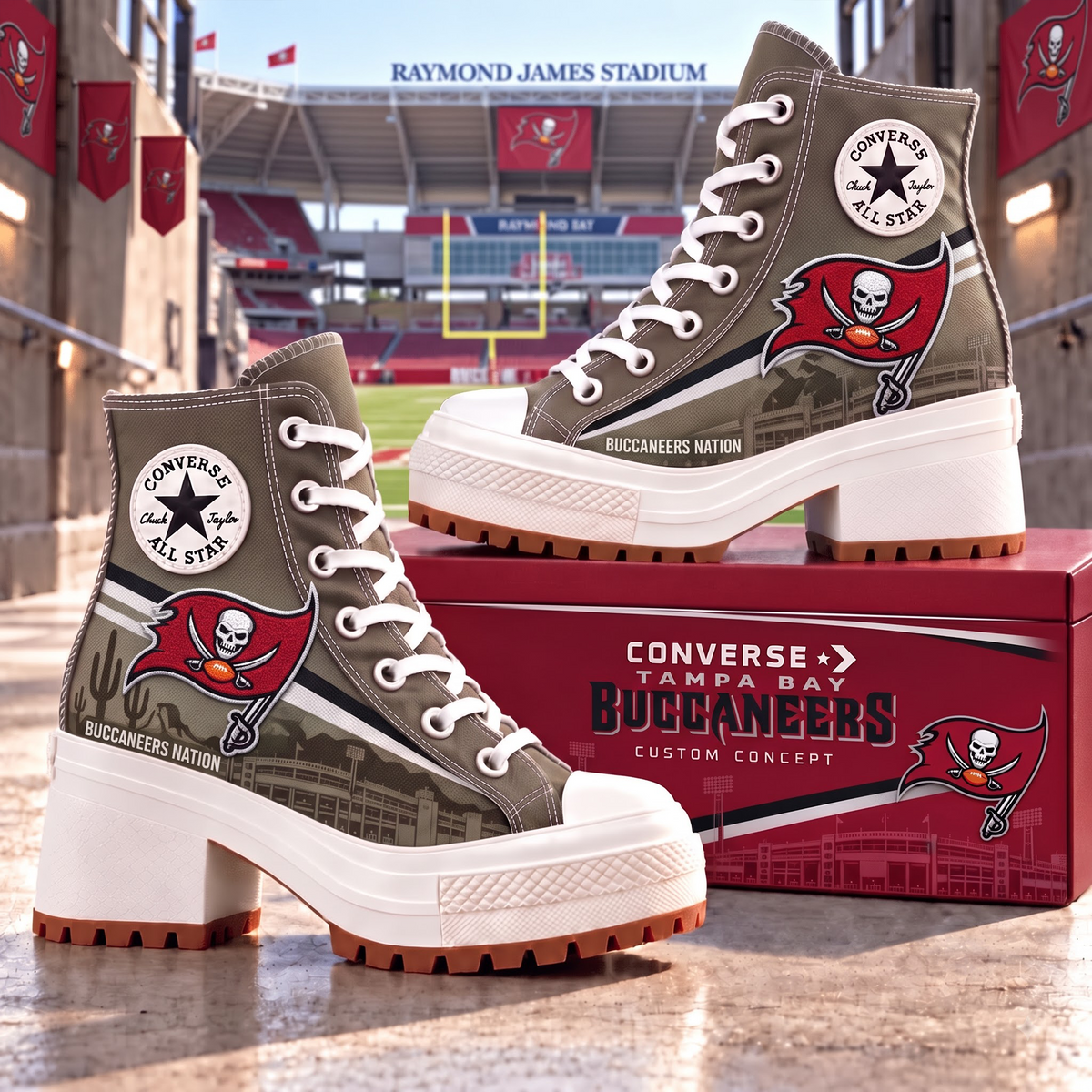TB X PREMIUM NFL Heeled High-Top Sneakers