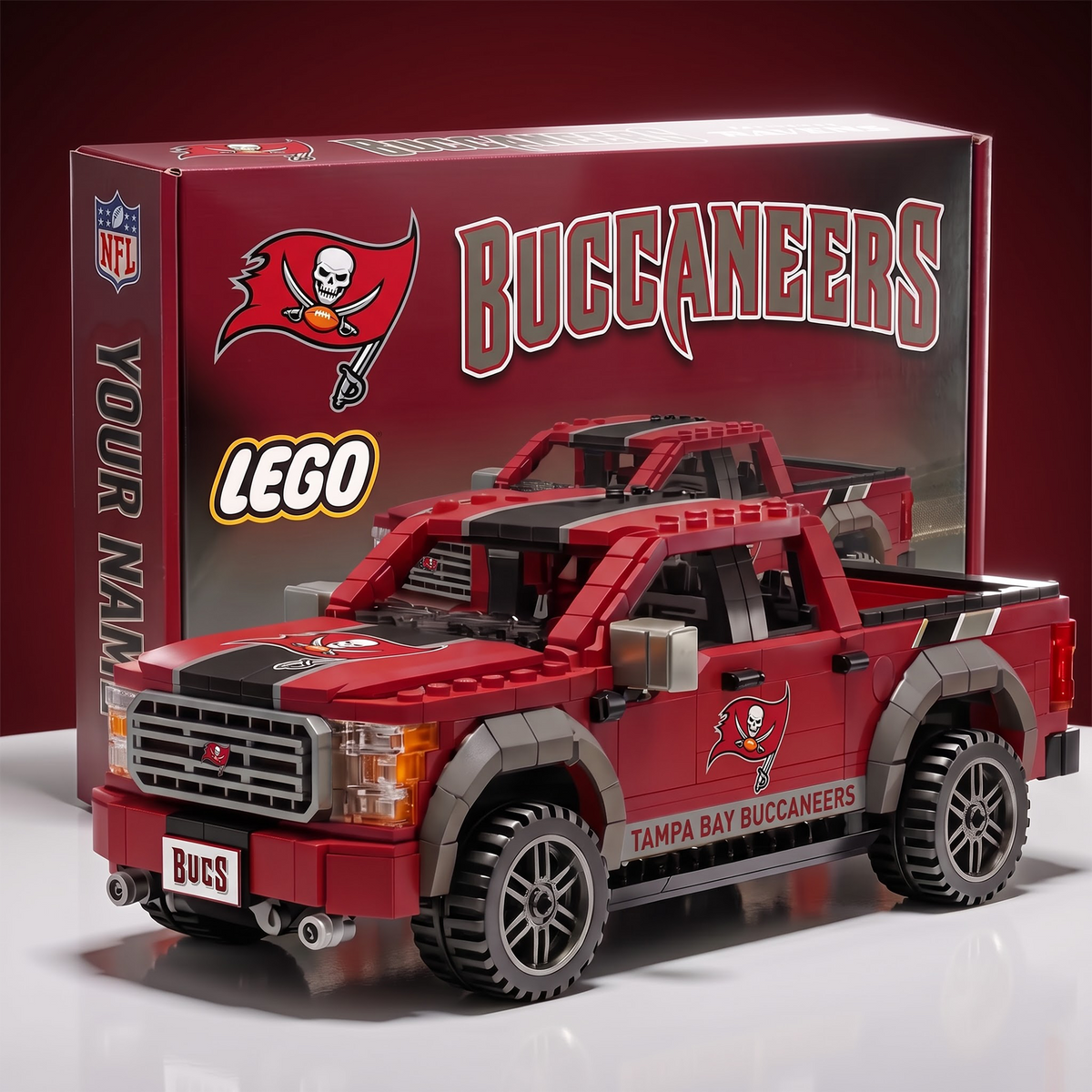 TBB x NFL IN-HOUSE CRAFTED PICKUP TRUCK BUILDING BLOCK SET