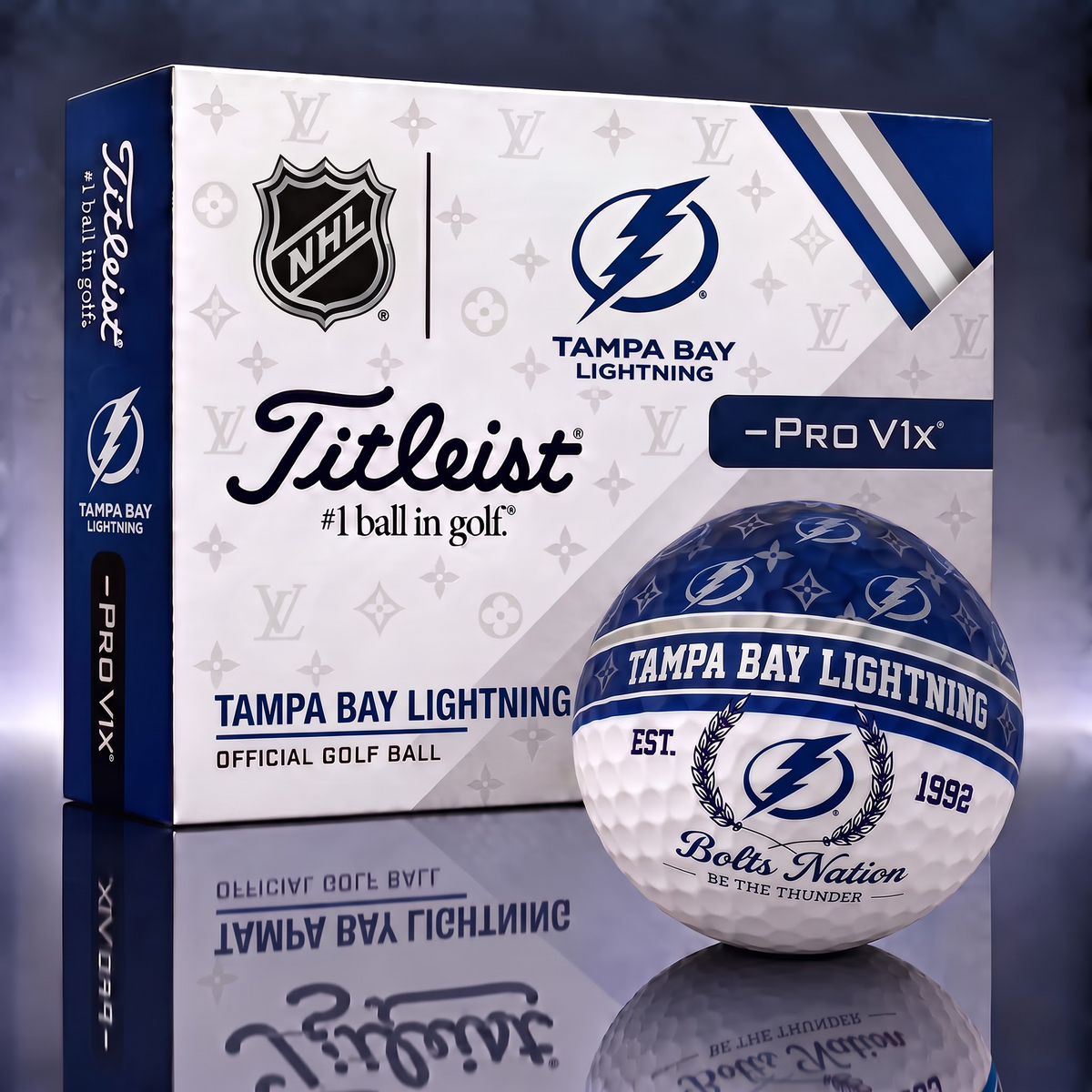TBL X NHL Custom LV x Titleist Pro V1 Golf Balls Set