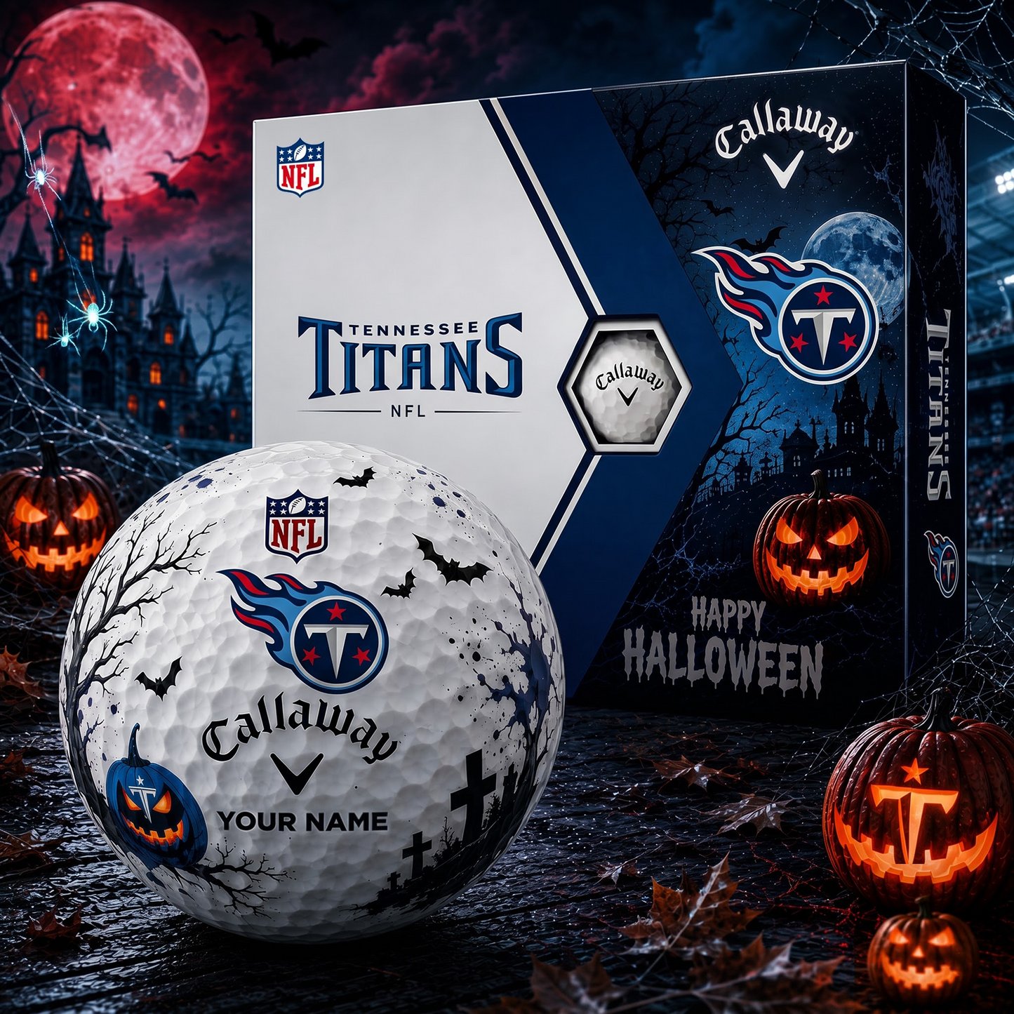 TEN X Premium NFL Halloween Golf Ball Limited Edition