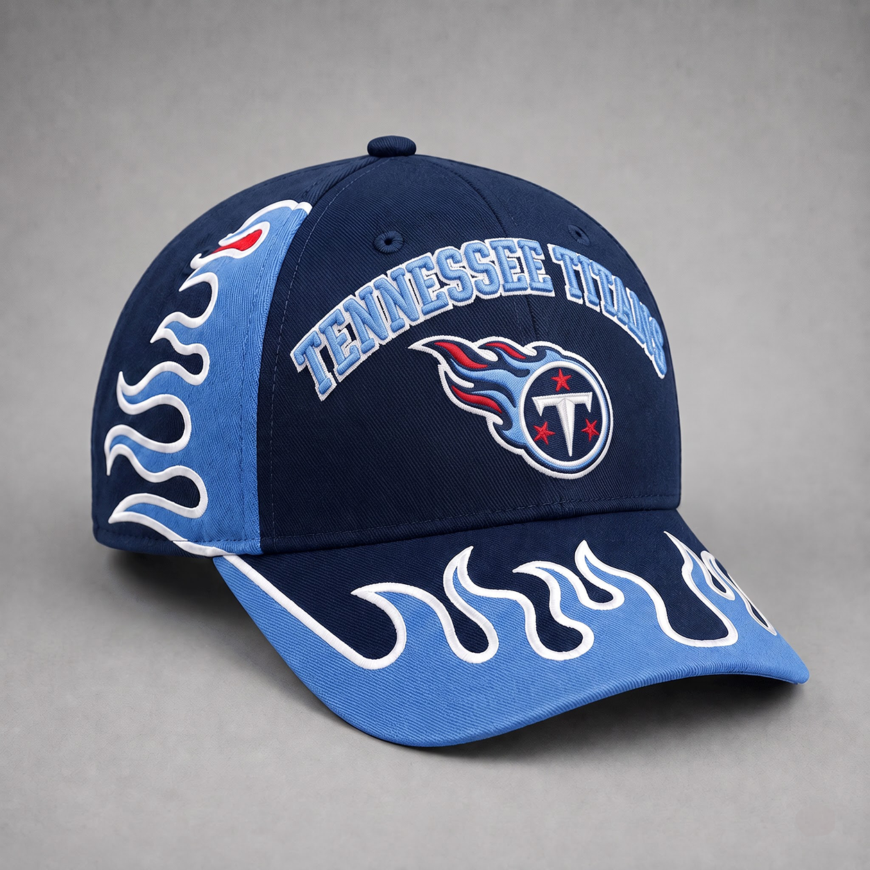 TT Premium NFL Flame Curved Brim Baseball Cap