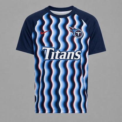 TT Premium NFL Retro Wavy Pattern Athletic T-Shirt