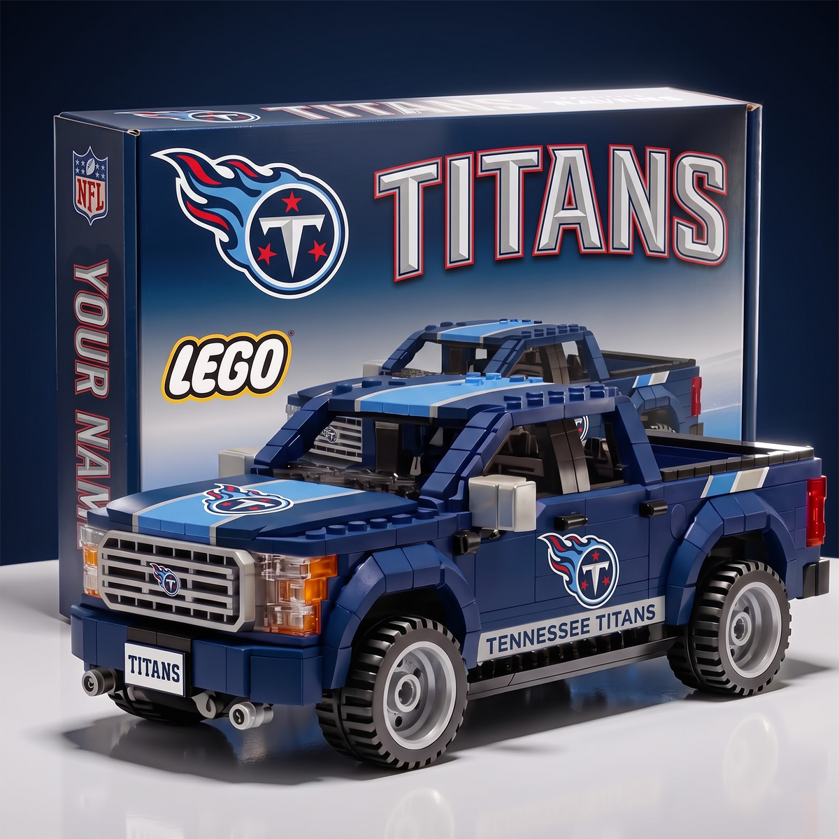 TT x NFL IN-HOUSE CRAFTED PICKUP TRUCK BUILDING BLOCK SET
