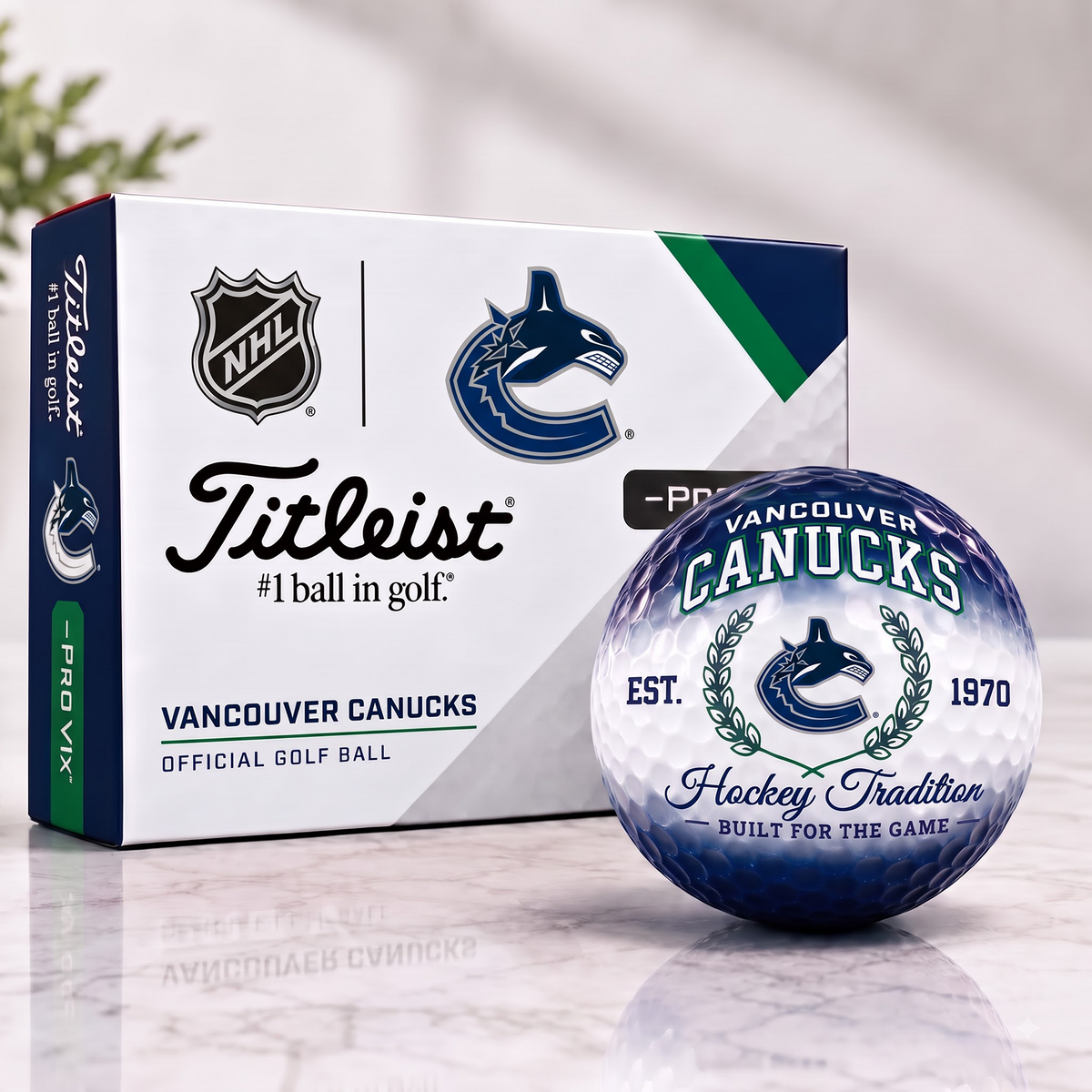 VAN X Custom NHL Football Tradition Golf Ball Set
