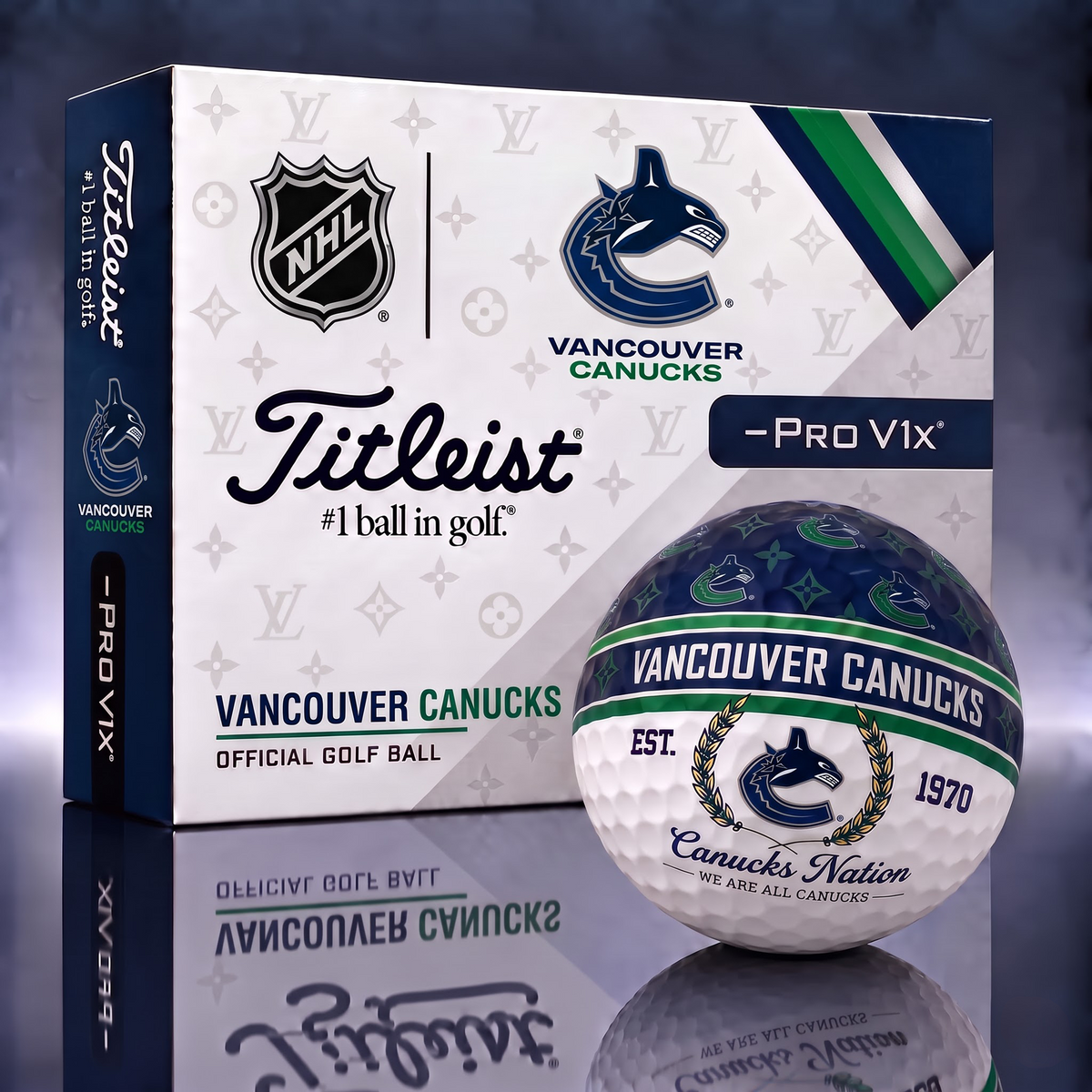 VAN X NHL Custom LV x Titleist Pro V1 Golf Balls Set