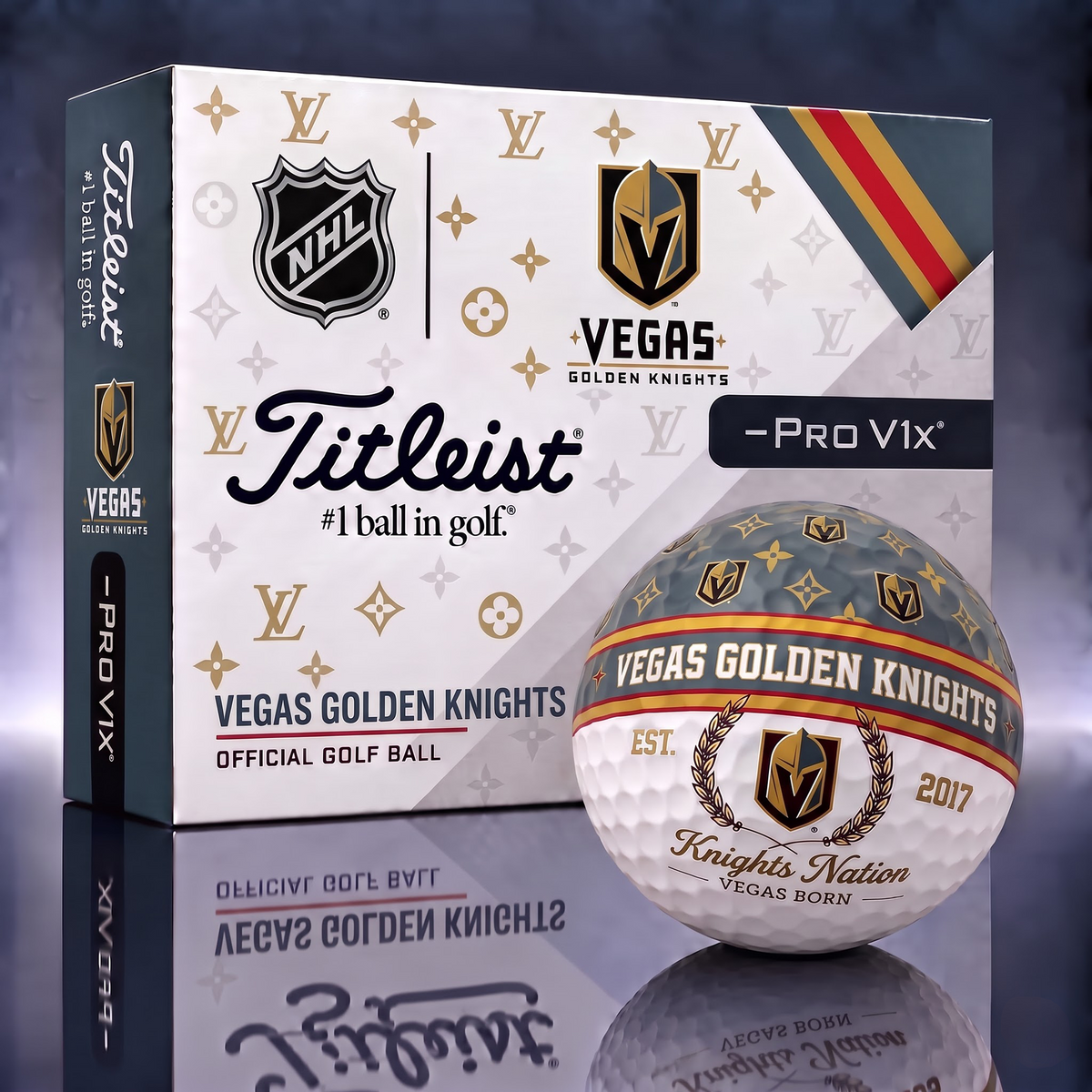 VGK X NHL Custom LV x Titleist Pro V1 Golf Balls Set