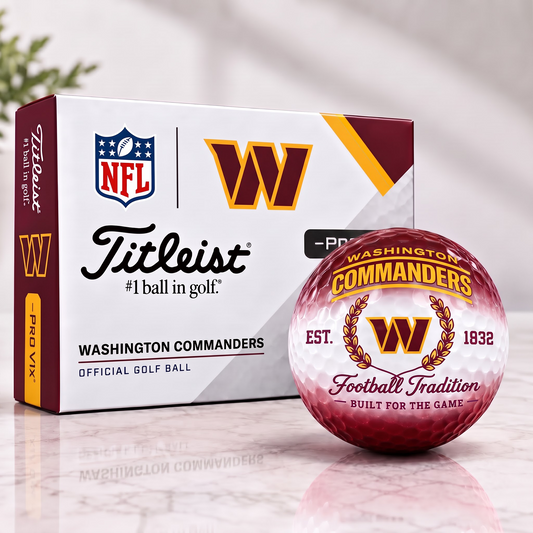WAS X Custom NFL Football Tradition Golf Ball Set
