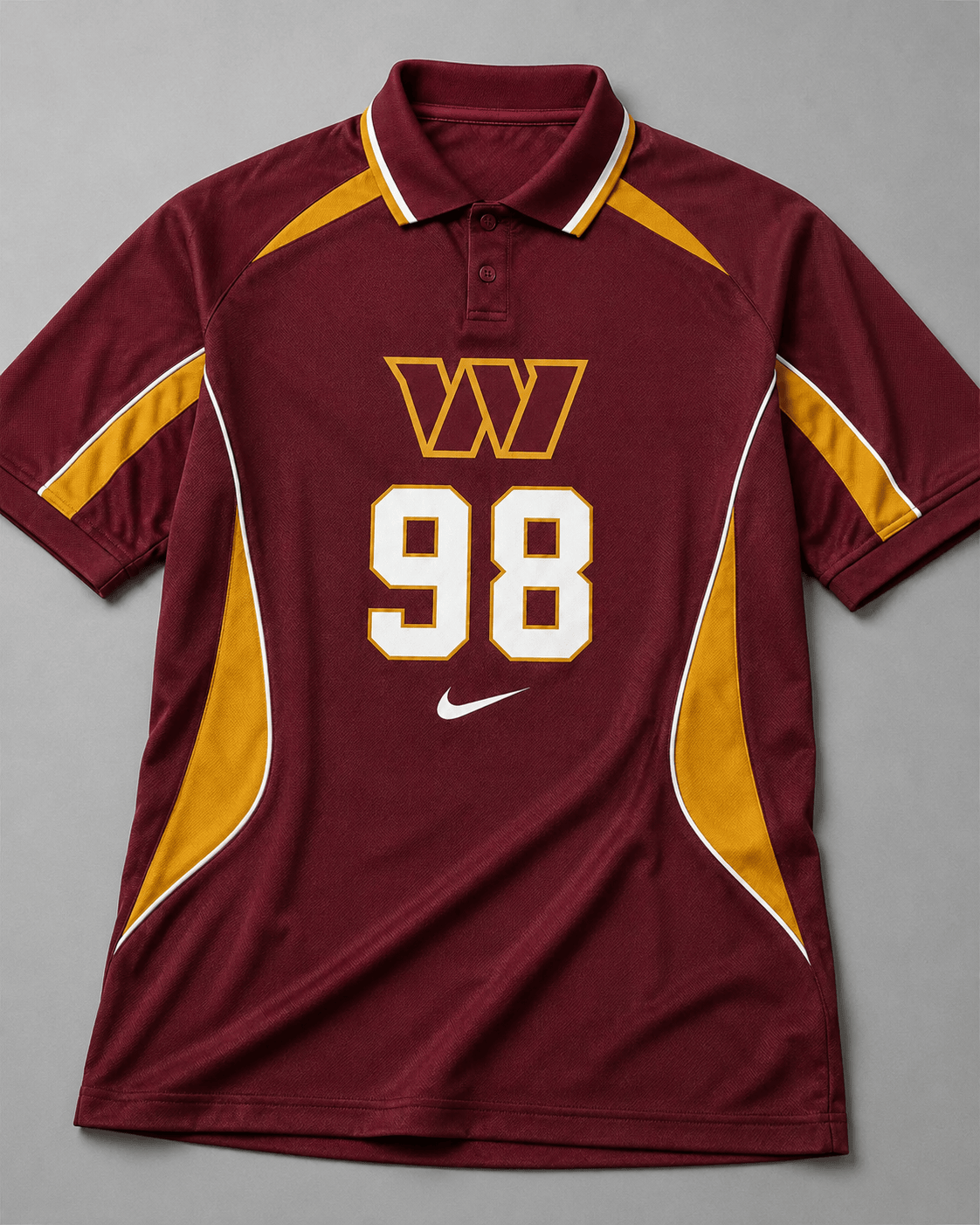 WC Premium NFL Custom Number Sports Style Polo Shirt